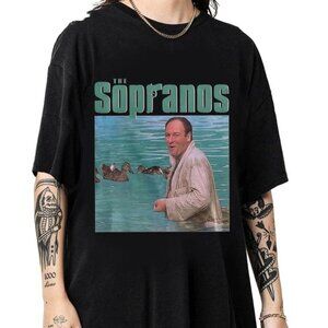 Ducks The Sopranos 90s Shirt Tony Soprano TV Series Graphic Tee Vintage Fan Tee
